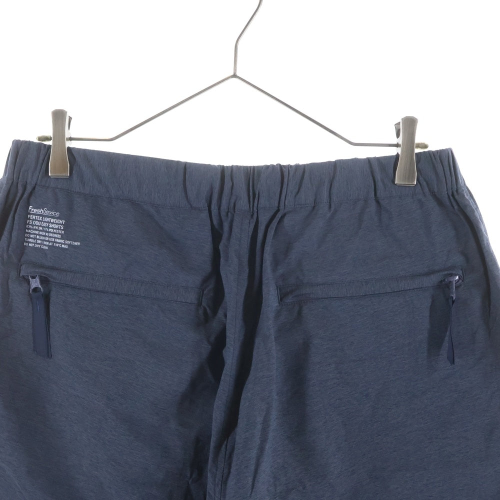 FreshService(フレッシュサービス) 刺繍ロゴ ナイロン ハーフパンツ ネイビー FSW-22-SH_201B