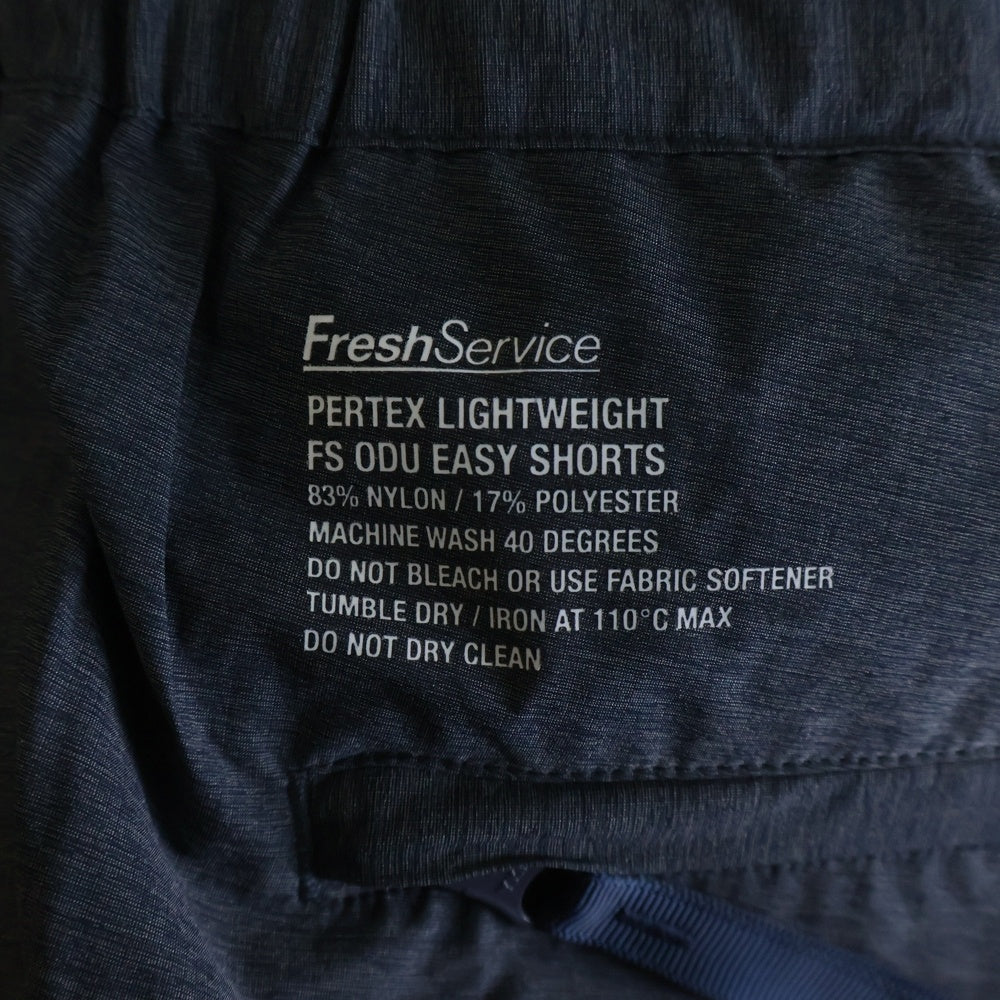 FreshService(フレッシュサービス) 刺繍ロゴ ナイロン ハーフパンツ ネイビー FSW-22-SH_201B