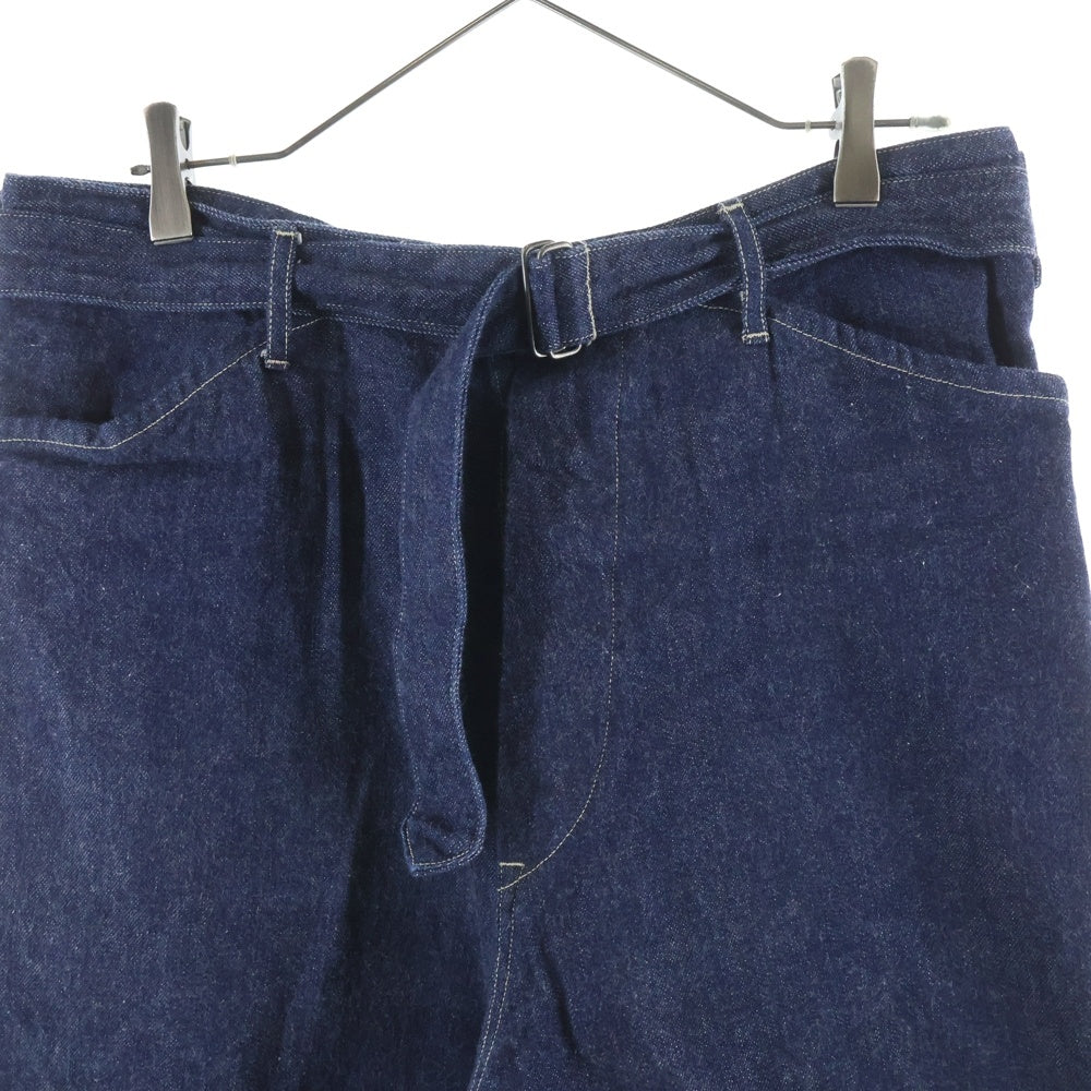 COMOLI(コモリ) 22SS デニム ベルテッドパンツ ジーンズ インディゴ V01-03001