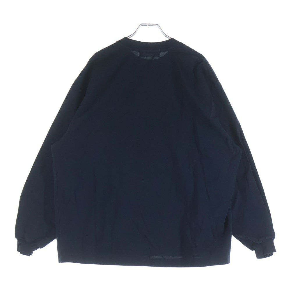 everyone(エブリワン) 23SS コットン クルーネック 長袖Tシャツ カットソー ネイビー EV23-CS05