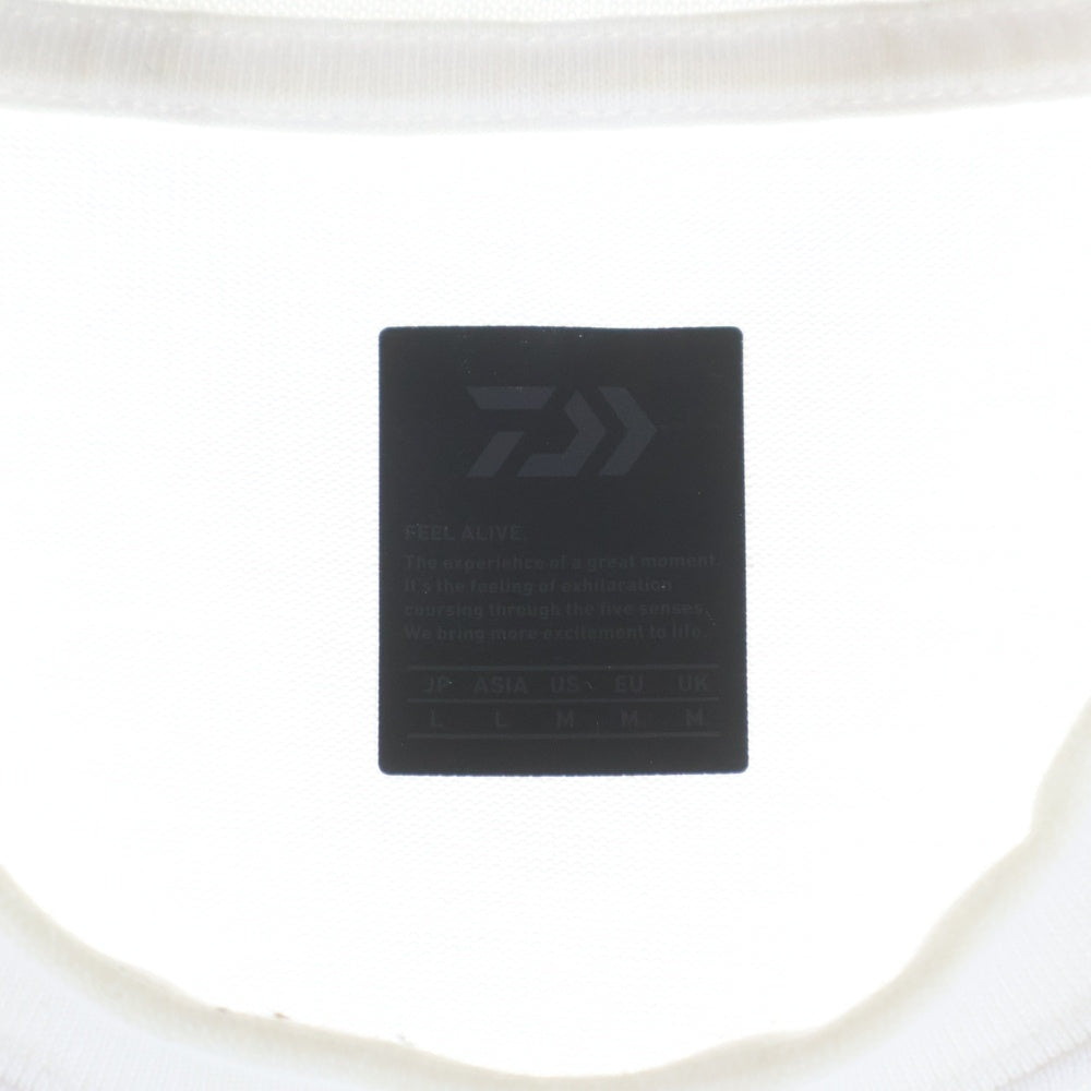 DAIWA PIER39(ダイワ ピアサーティナイン) 21SS HI CREW NECK TEE ハイクルーネック 半袖Tシャツ カットソー ホワイト BE-38221S