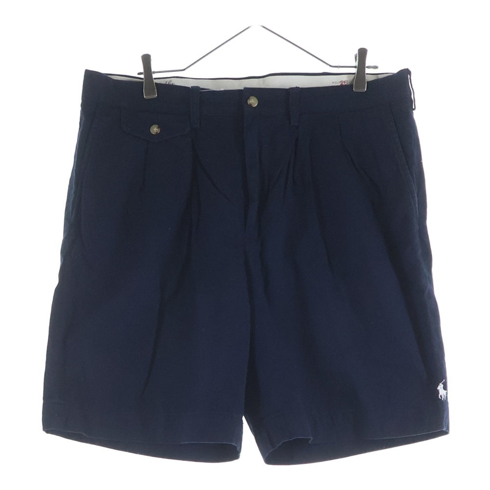 POLO RALPH LAUREN(ポロラルフローレン) ×BEAMS別注 刺繍ロゴ ハーフパンツ ネイビー