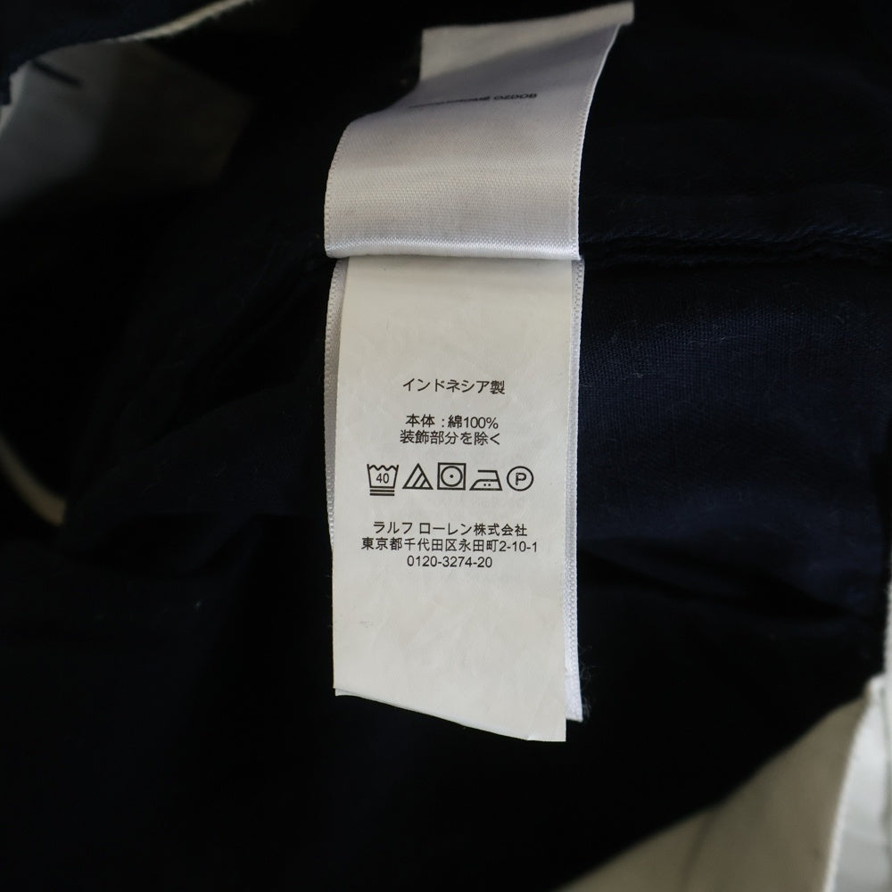 POLO RALPH LAUREN(ポロラルフローレン) ×BEAMS別注 刺繍ロゴ ハーフパンツ ネイビー