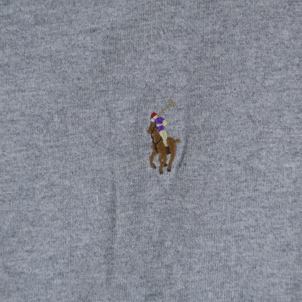 POLO RALPH LAUREN(ポロラルフローレン) ×BEAMS別注 刺繍ロゴ クルーネック 半袖Tシャツ カットソー グレー