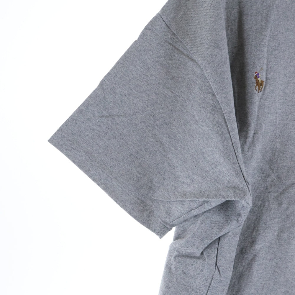 POLO RALPH LAUREN(ポロラルフローレン) ×BEAMS別注 刺繍ロゴ クルーネック 半袖Tシャツ カットソー グレー