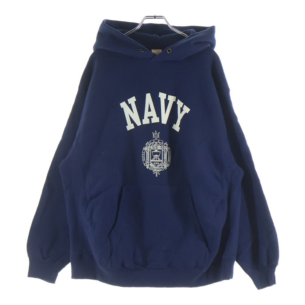 Buzz Rickson's(バズリクソンズ) ×BEAMS別注 フロントプリント プルオーバー パーカー ネイビー BR69086BM