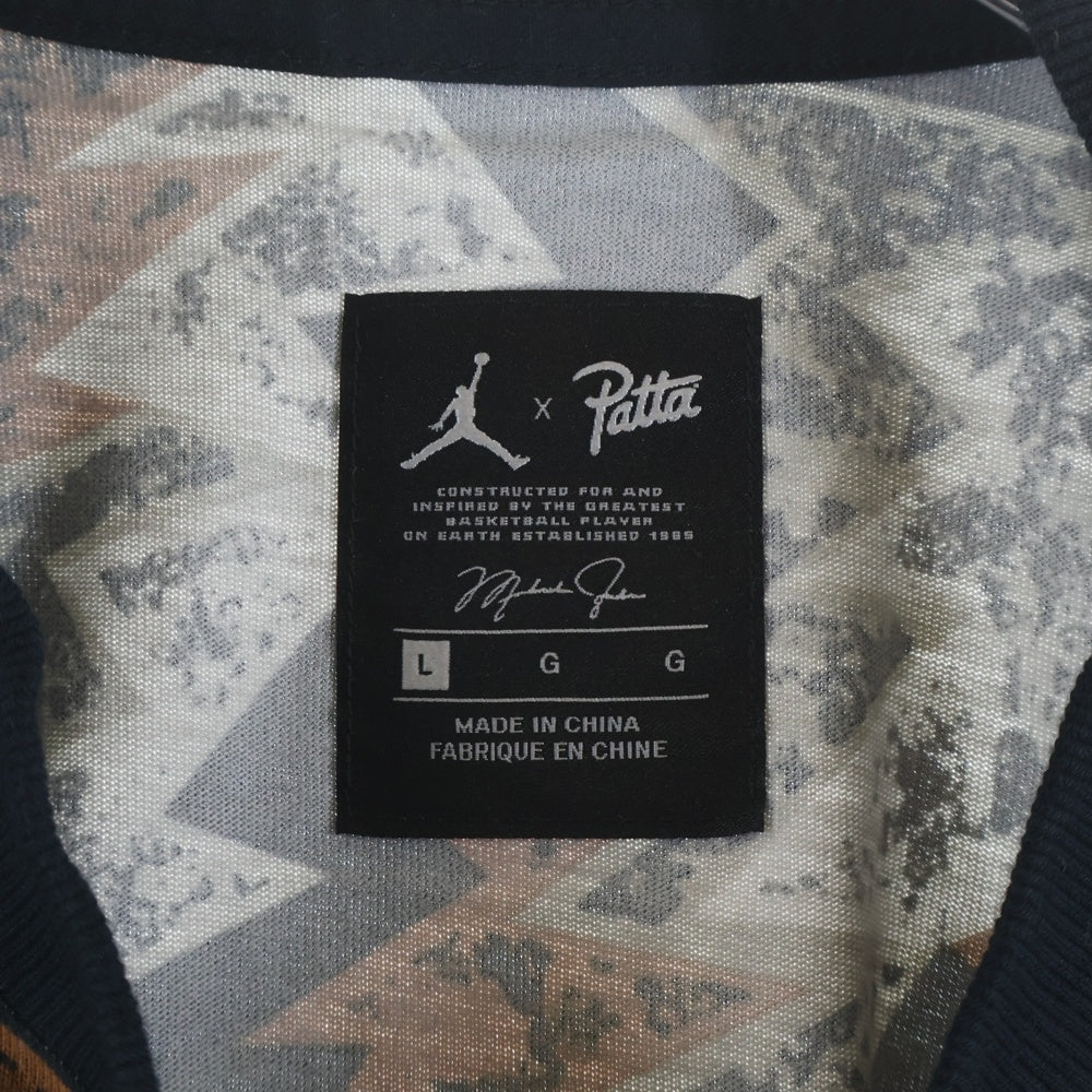 NIKE(ナイキ) ×Patta パタ ロゴ刺繍 クルーネック 半袖Tシャツ カットソー ブラウン AR3885-010