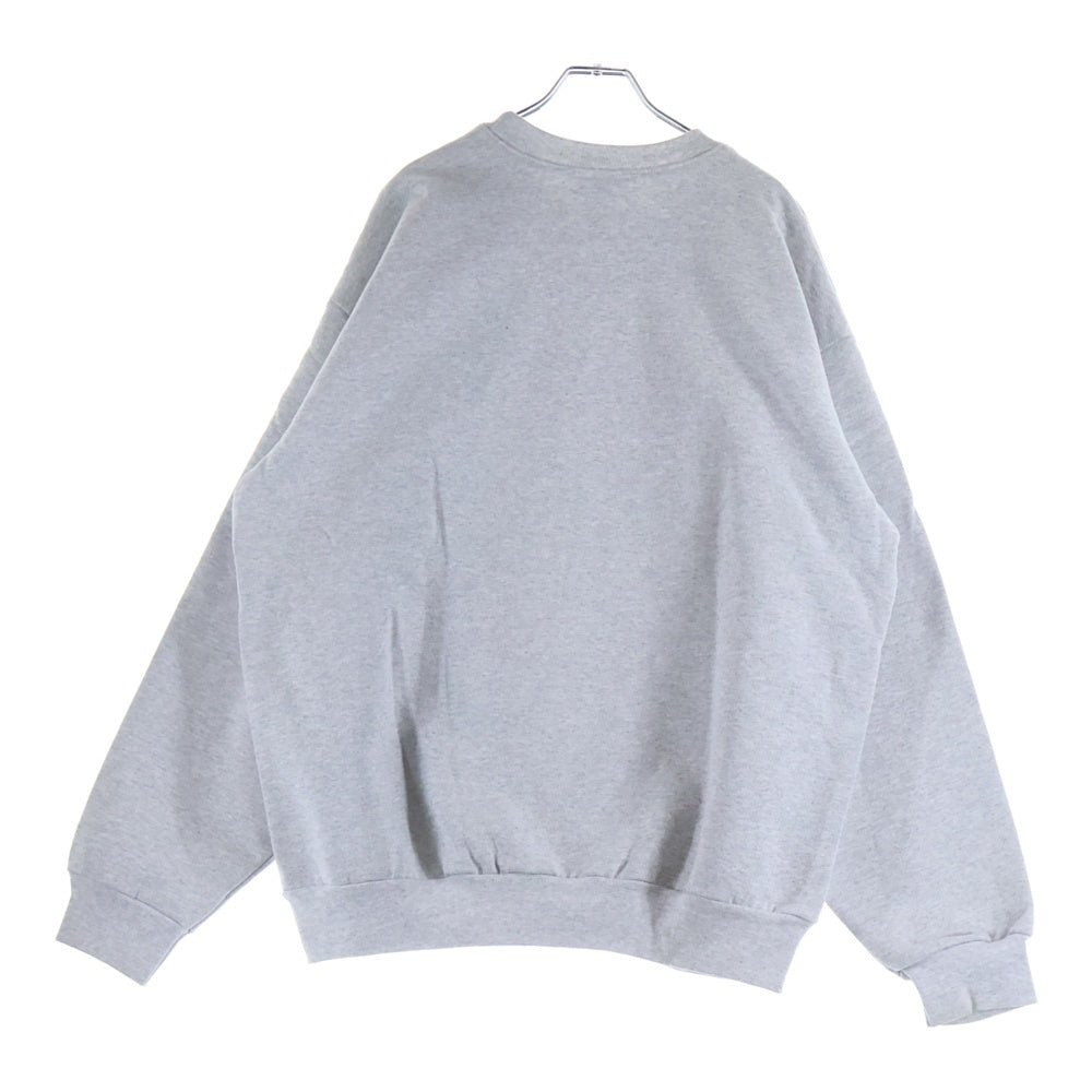 STABRIDGE(スタブリッジ) STABRIDGE スタブリッジ フロントプリント クルーネック 長袖スウェットトレーナー ホワイト