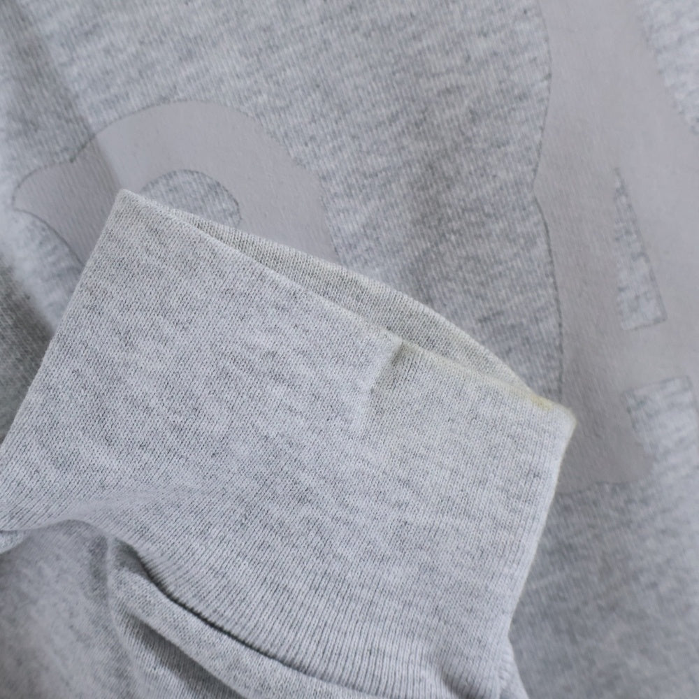 STABRIDGE(スタブリッジ) STABRIDGE スタブリッジ フロントプリント クルーネック 長袖スウェットトレーナー ホワイト