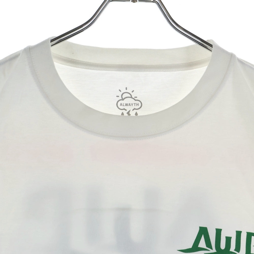 ALWAYTH(オルウェイス) バックプリント クルーネック 半袖Tシャツ カットソー ホワイト