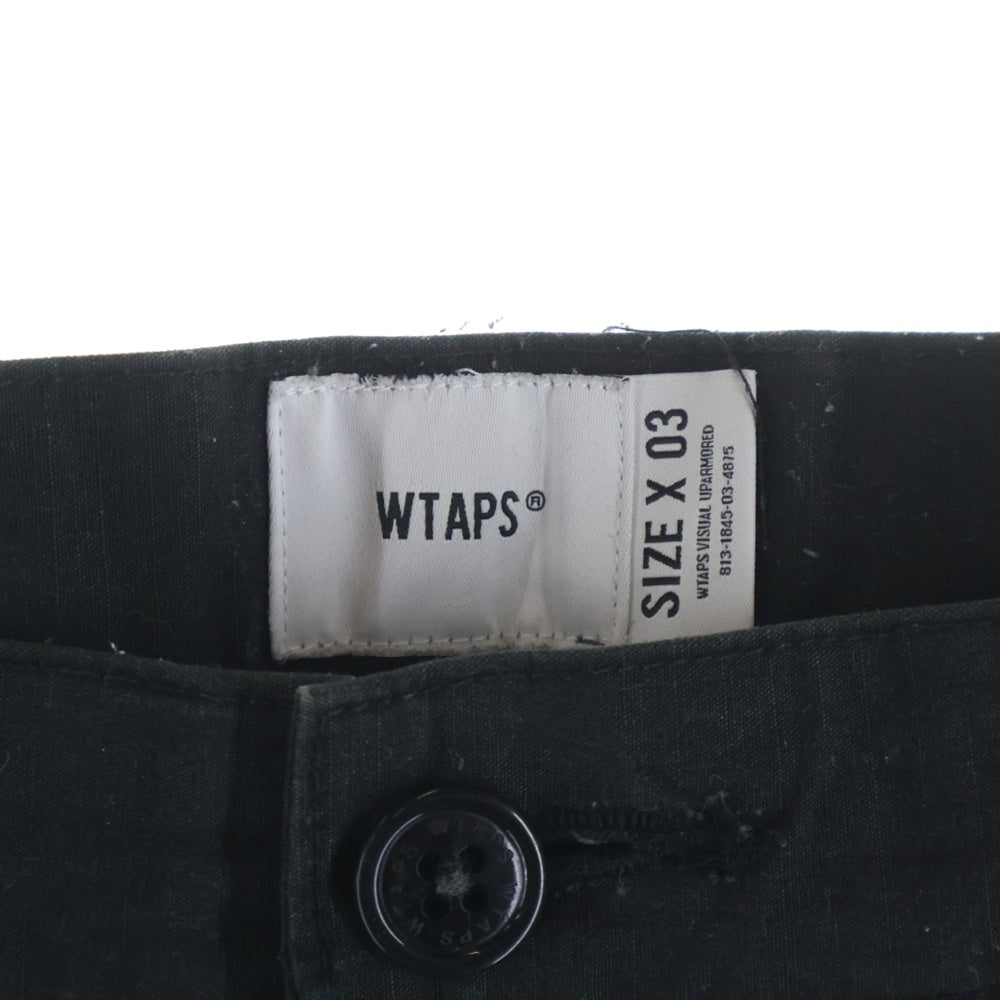 WTAPS(ダブルタップス) 22AW JUNGLE STOCK TROUSERS ジャングル ストック トラウザーズ カーゴパンツ ブラック 222WVDT-PTM07