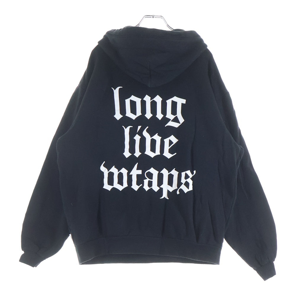 WTAPS(ダブルタップス) 21AW LLW ロゴ プルオーバー パーカーブラック 212ATDT-HP01S