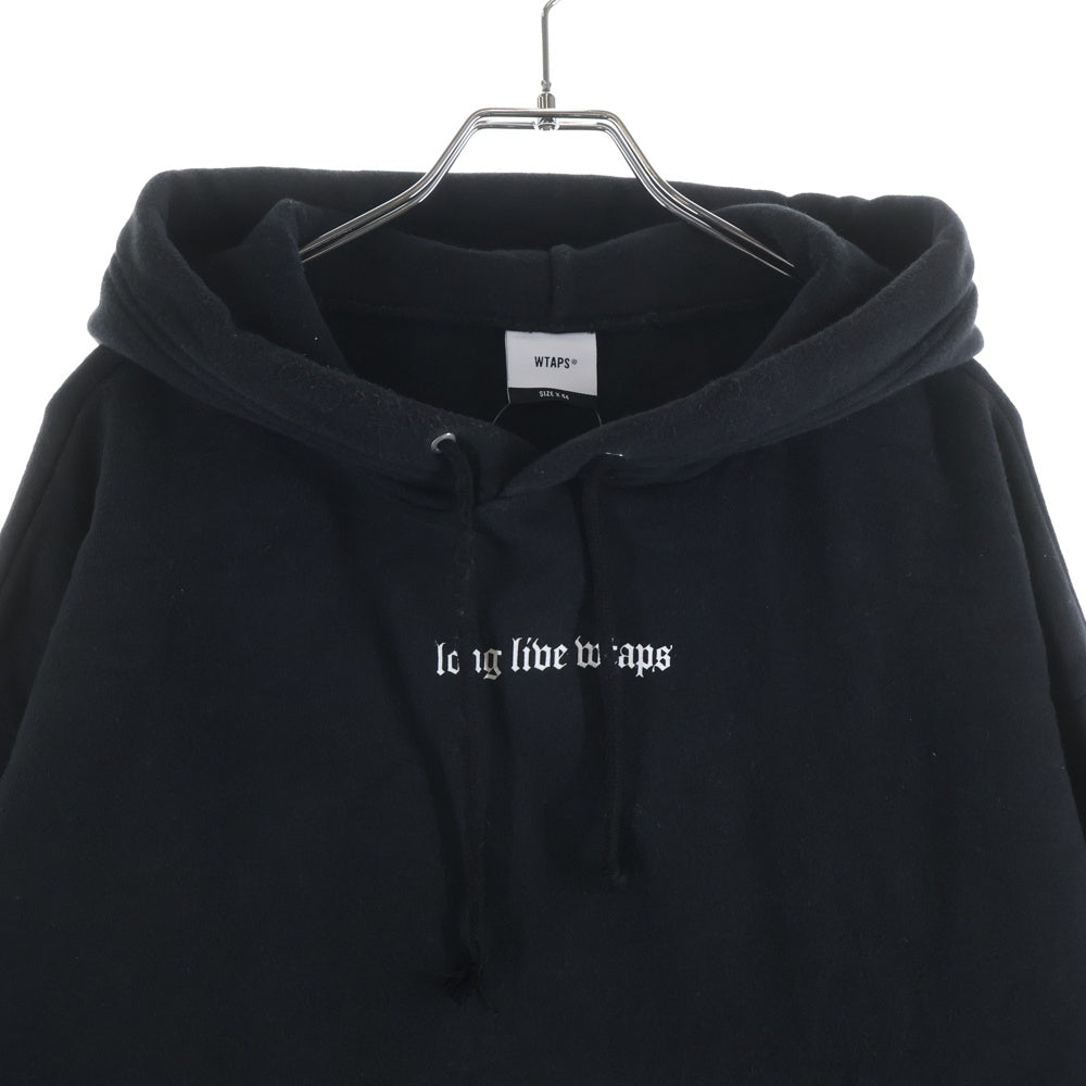 WTAPS(ダブルタップス) 21AW LLW ロゴ プルオーバー パーカーブラック 212ATDT-HP01S