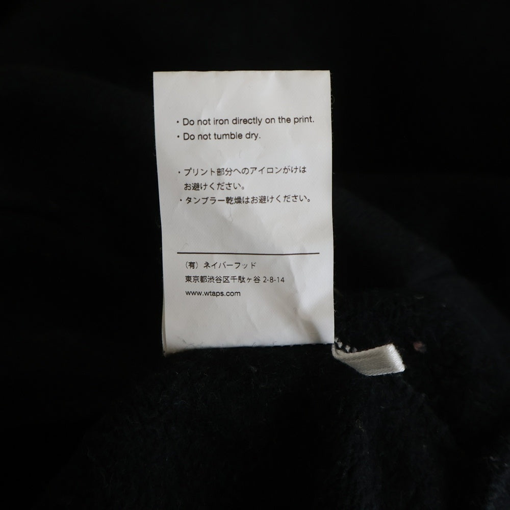 WTAPS(ダブルタップス) 21AW LLW ロゴ プルオーバー パーカーブラック 212ATDT-HP01S