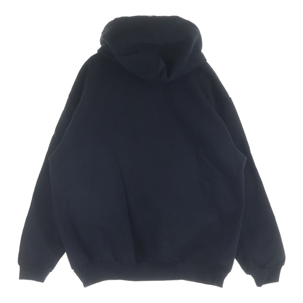 700fill(700フィル) SMALL PAYMENT LOGO PARKER スモールペイメント ロゴ プルオーバーパーカー ブラック