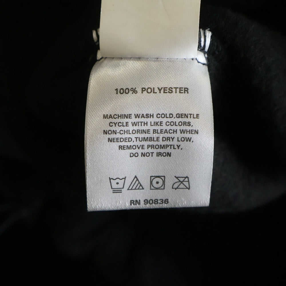 700fill(700フィル) SMALL PAYMENT LOGO FLEECE VEST スモールペイメント ロゴ フリース ベスト ブラック