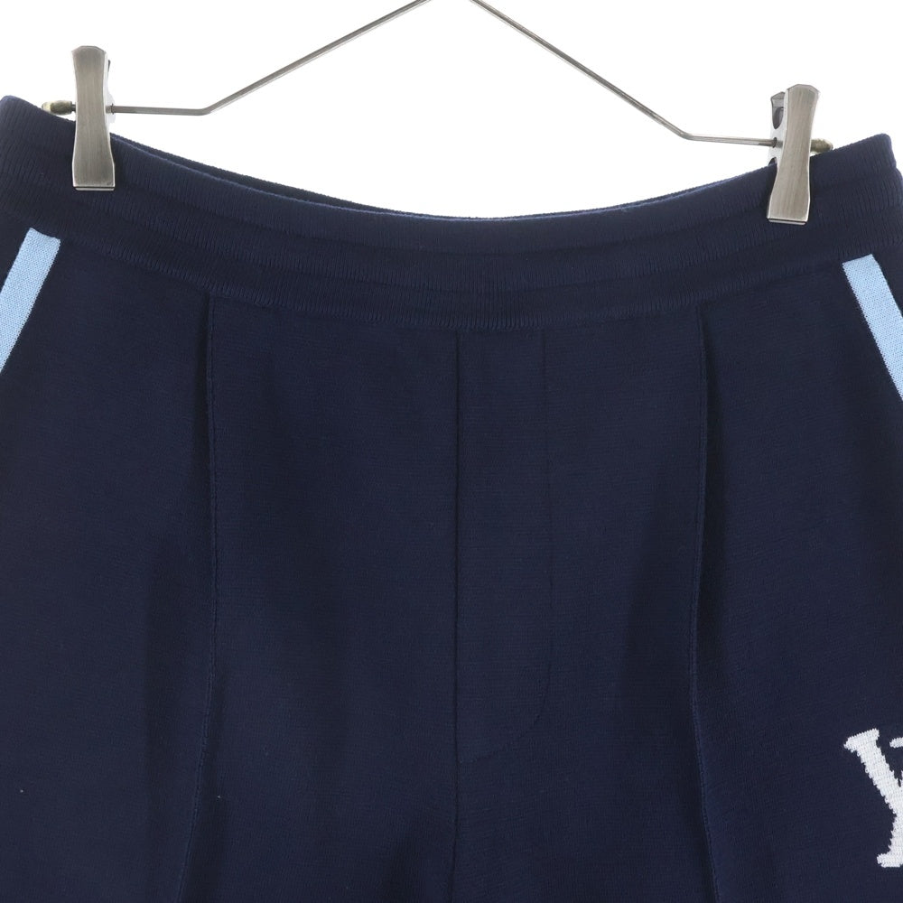 LOUIS VUITTON(ルイヴィトン) 24AW ×Tyler The Creator タイラーザクリエイター LVロゴ ニットハーフパンツ RM242MM ZLL HRN02W ネイビー