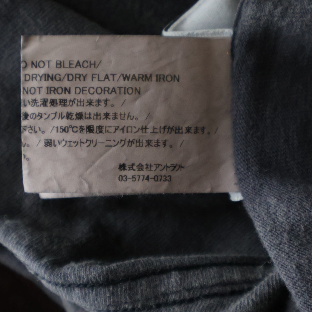 READY MADE(レディメイド) SMILE TEE フロントスマイルプリント クルーネック半袖Tシャツカットソー ブラック RE-CO-BK-00-00-279