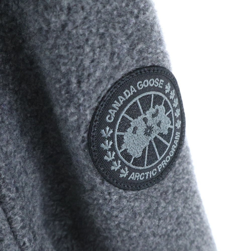 CANADA GOOSE(カナダグース) Lawson Jacket Kind Fleece ローソンジ 肩ロゴパッチ フリースジャケット グレー 7049MB