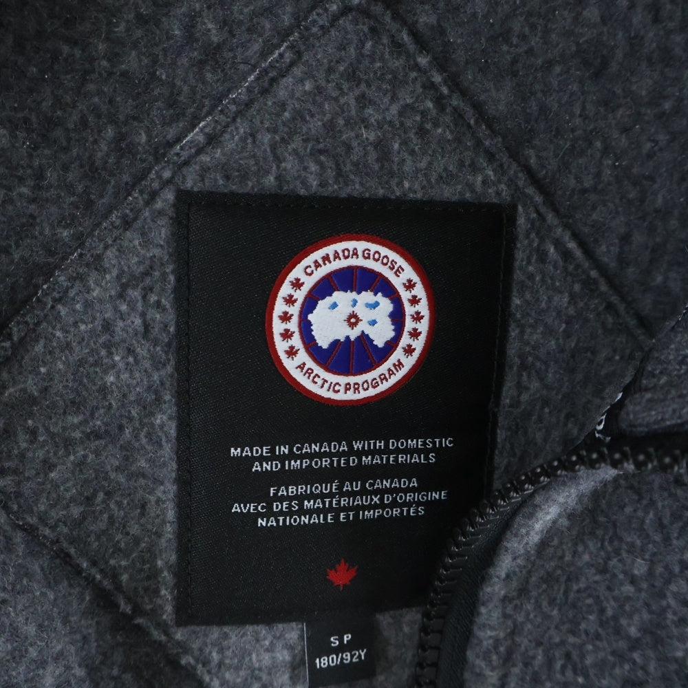 CANADA GOOSE(カナダグース) Lawson Jacket Kind Fleece ローソンジ 肩ロゴパッチ フリースジャケット グレー 7049MB