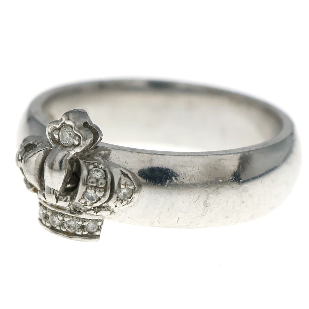 Justin Davis(ジャスティンデイヴィス) K18WG ROYAL BLUE K18ホワイトゴールド クラウンモチーフリング シルバー