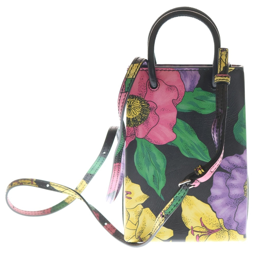 BALENCIAGA(バレンシアガ) フワラープリント ショッピング ミニショルダーバッグ マルチカラー レディース 593826 1095