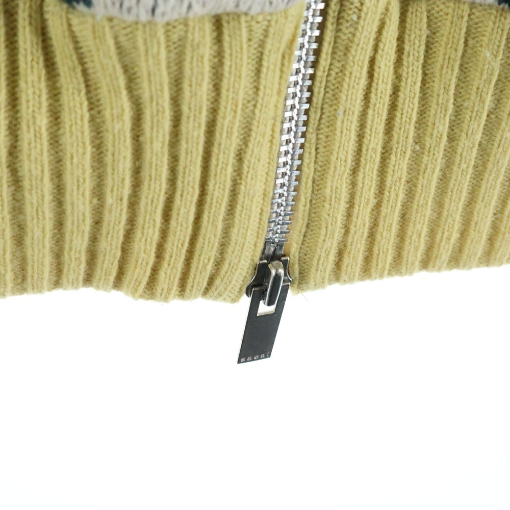 Sacai(サカイ) 16AW ドライバーズ ジップアップ ニットジャケット ベージュ レディース 16-02883