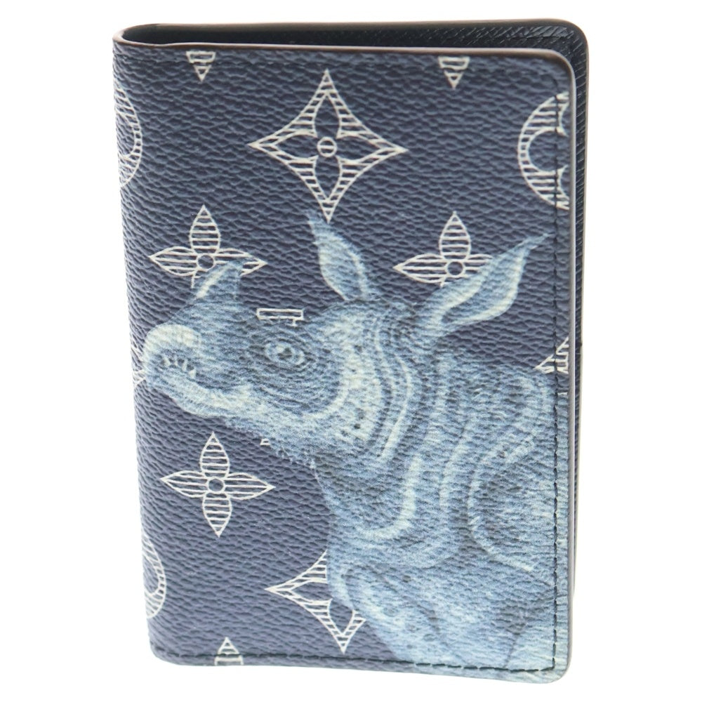 LOUIS VUITTON(ルイヴィトン) モノグラム サバンナ オーガナイザー ドウ ポッシュ カードケース ネイビー M66249