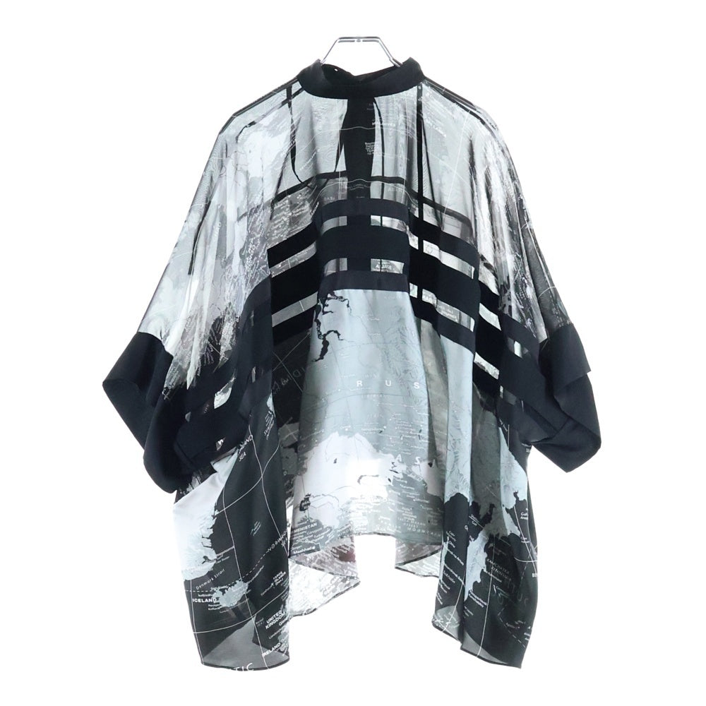 Sacai(サカイ) 20SS ワールドマップ プリント リボン タイ シアー 半袖