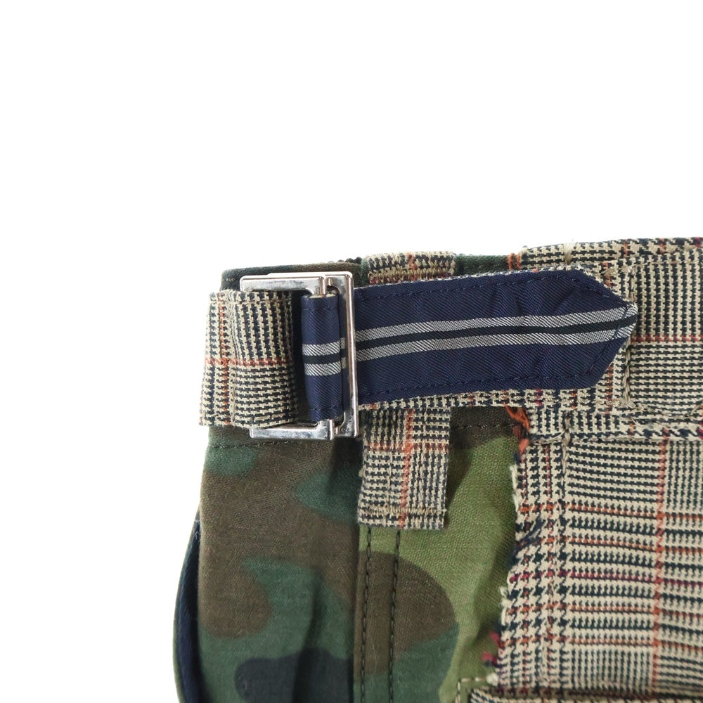 Sacai(サカイ) 18AW 変形切り替え ドッキング フレアスカート カーキ レディース カーキ 18-03792