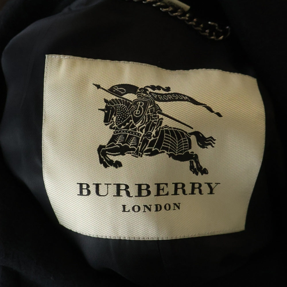 BURBERRY LONDON(バーバリーロンドン) カシミヤ混 ウールコート ブラック 3760789