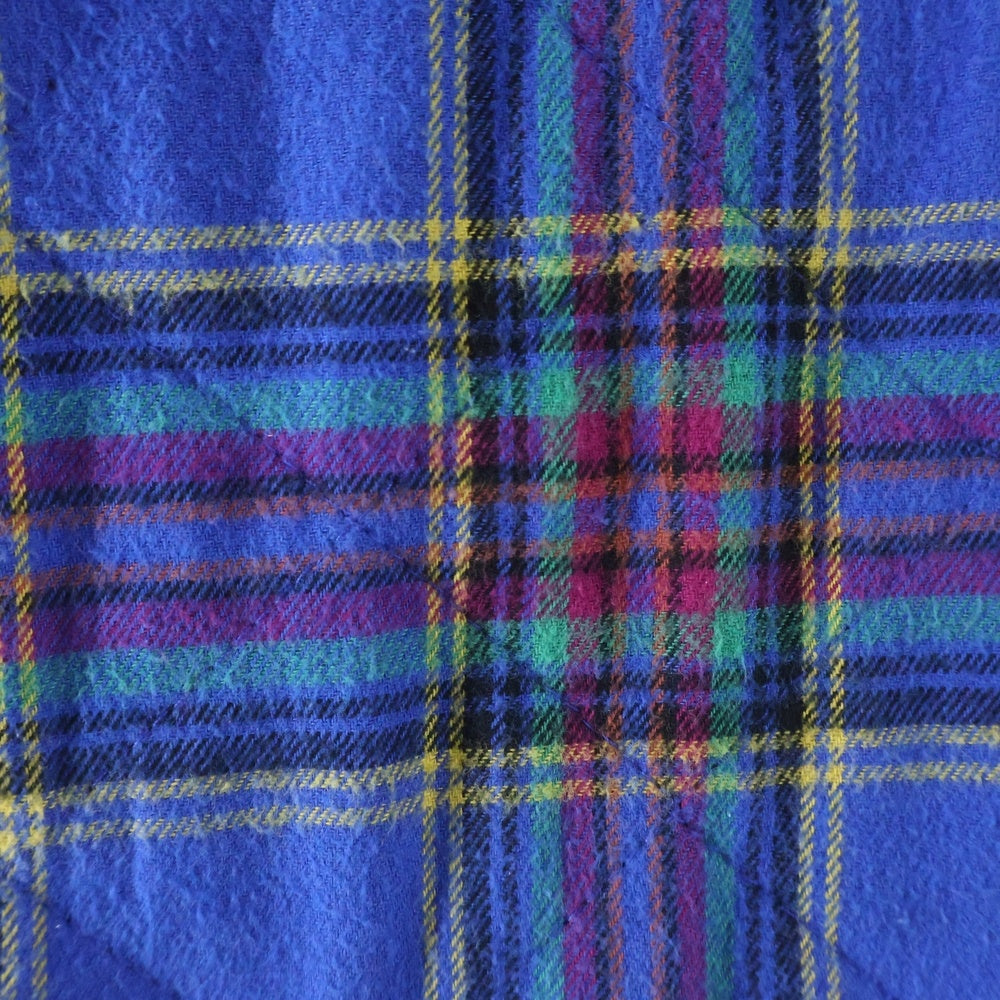 SUPREME(シュプリーム) Quilted Plaid Flannel Shirt キルティング フランネル 長袖シャツ ブルー/マルチカラー