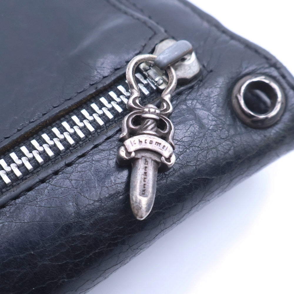 CHROME HEARTS(クロムハーツ) WAVE ウェーブ レザーウォレット 財布 ブラック BCA374
