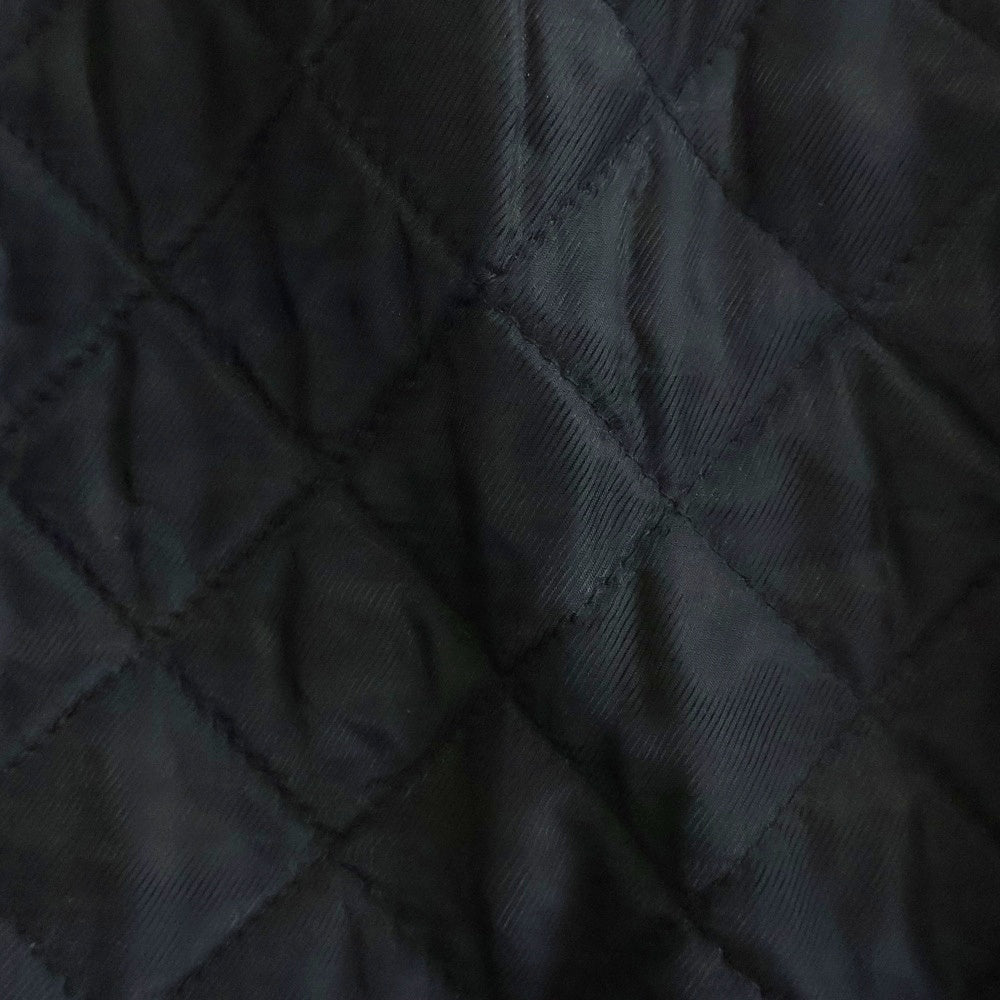 UNDERCOVERISM(アンダーカバイズム) 12AW フロント刺繍 アームレザー切り替え フーデッドスタジアムジャンパー ブラック J4207-2