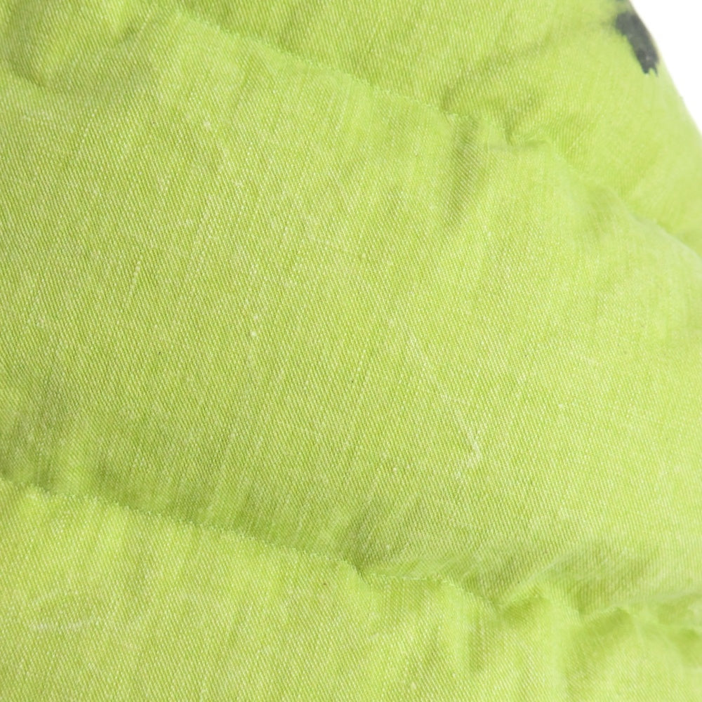 cvtvlist(カタリスト) 24AW 大阪限定 ペイント加工 ジップアップ ダウンジャケット グリーン 240111102