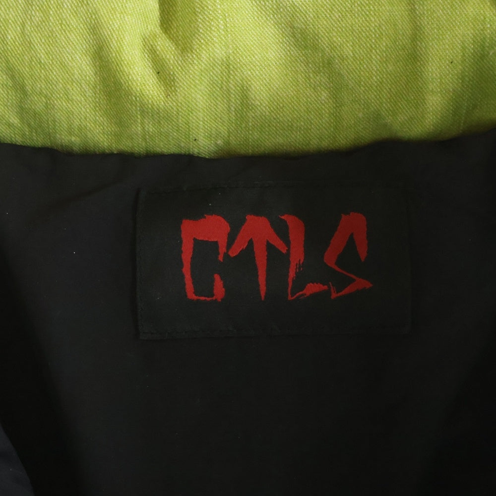 cvtvlist(カタリスト) 24AW 大阪限定 ペイント加工 ジップアップ ダウンジャケット グリーン 240111102