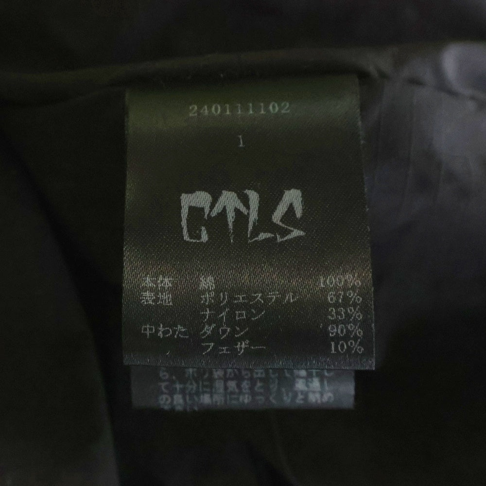 cvtvlist(カタリスト) 24AW 大阪限定 ペイント加工 ジップアップ ダウンジャケット グリーン 240111102