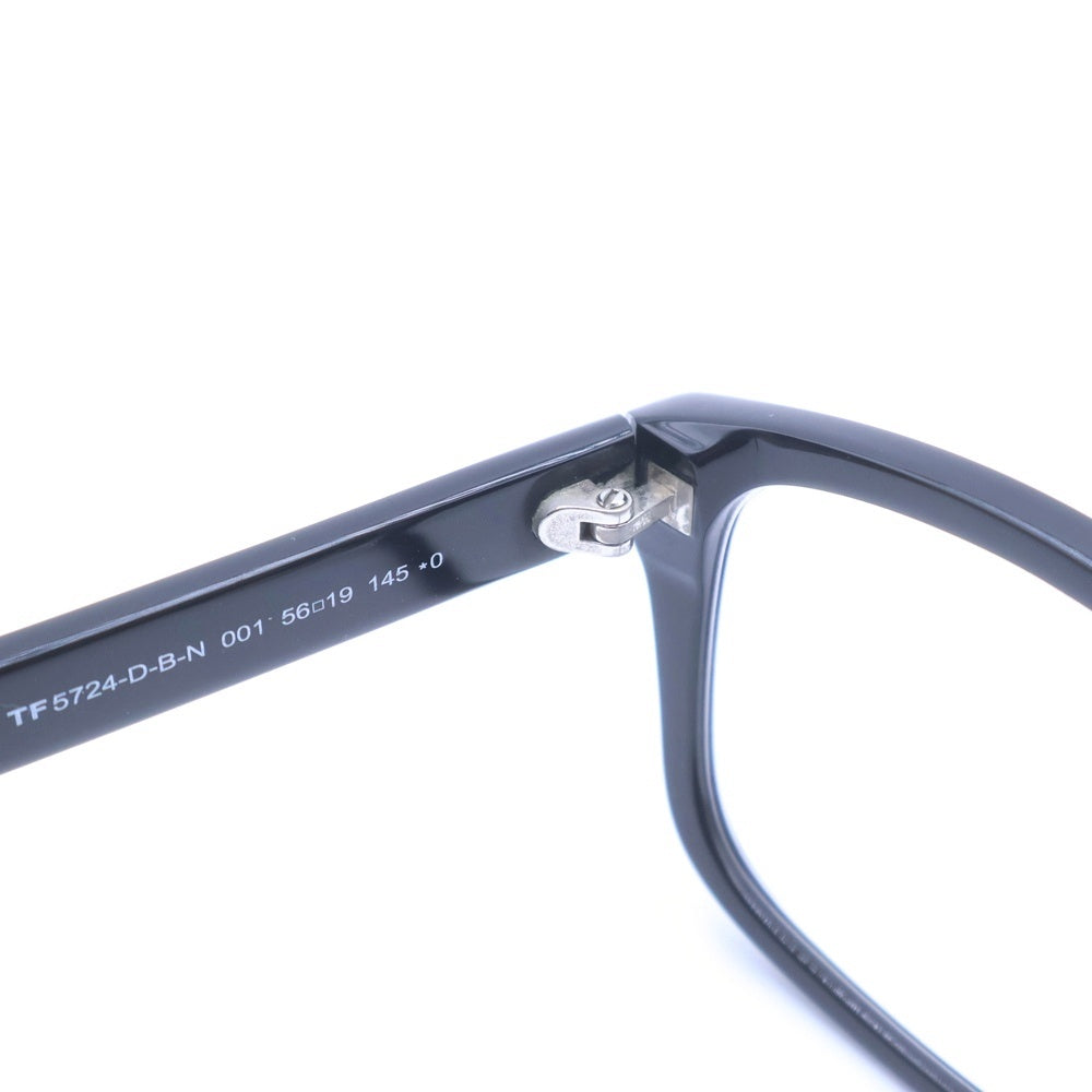 TOM FORD(トムフォード) 日本企画モデル ブラックフレーム スクエア アイウェア 眼鏡 ブラック TF5724-D-B-N 001 度有り