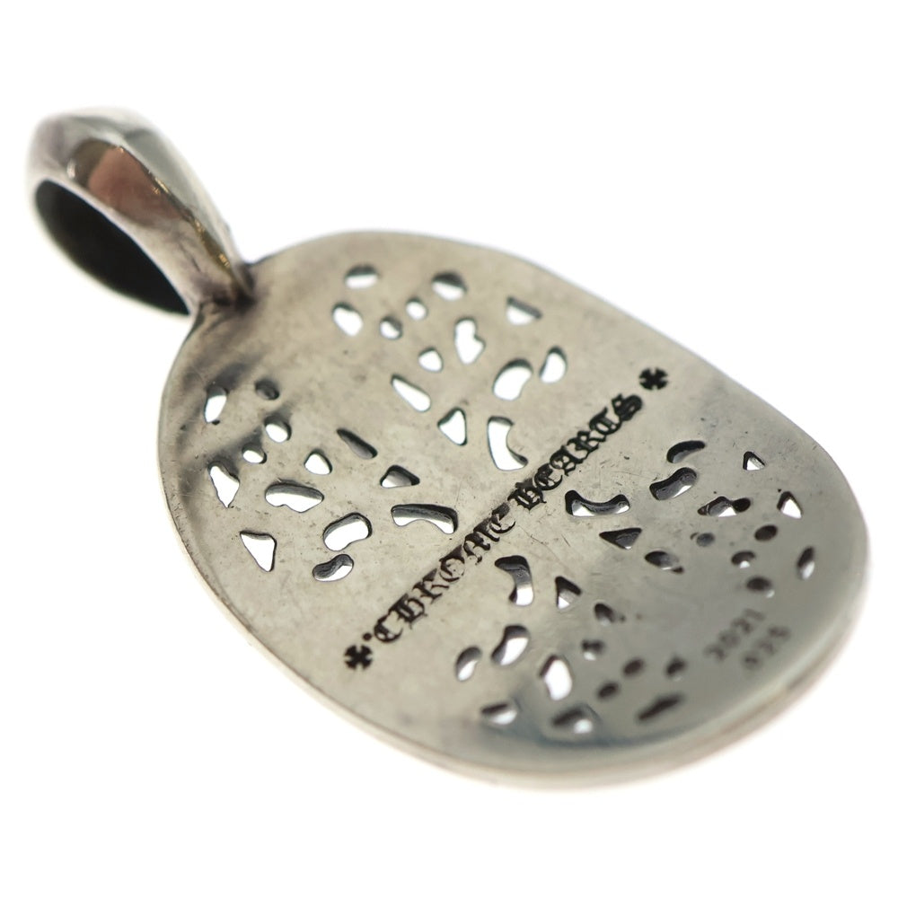 CHROME HEARTS(クロムハーツ) CLSC OVAL P/DIA クラシックオーバル パヴェダイヤ ペンダントトップ シルバー