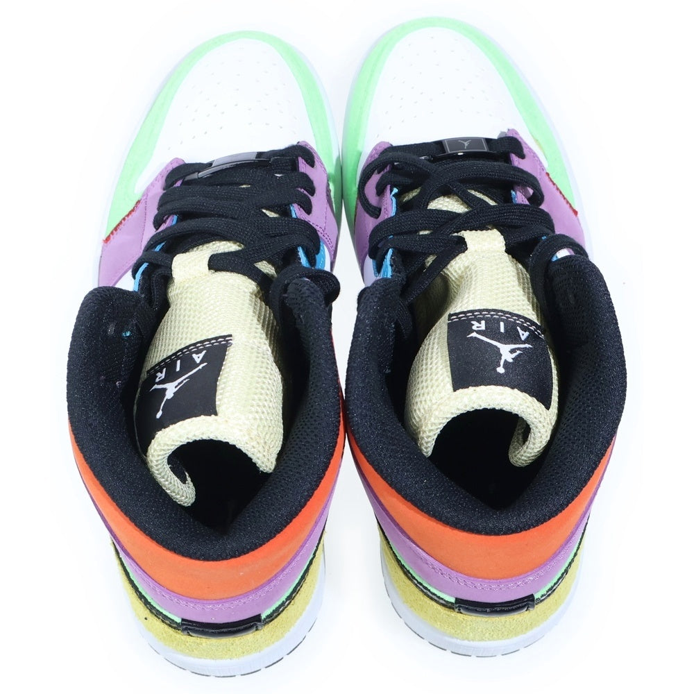NIKE(ナイキ) WMNS Air Jordan 1 Mid Multi Color ウィメンズ エアジョーダン1 ミッドカットスニーカー マルチカラー US8/25cm CW1140-100 レディース