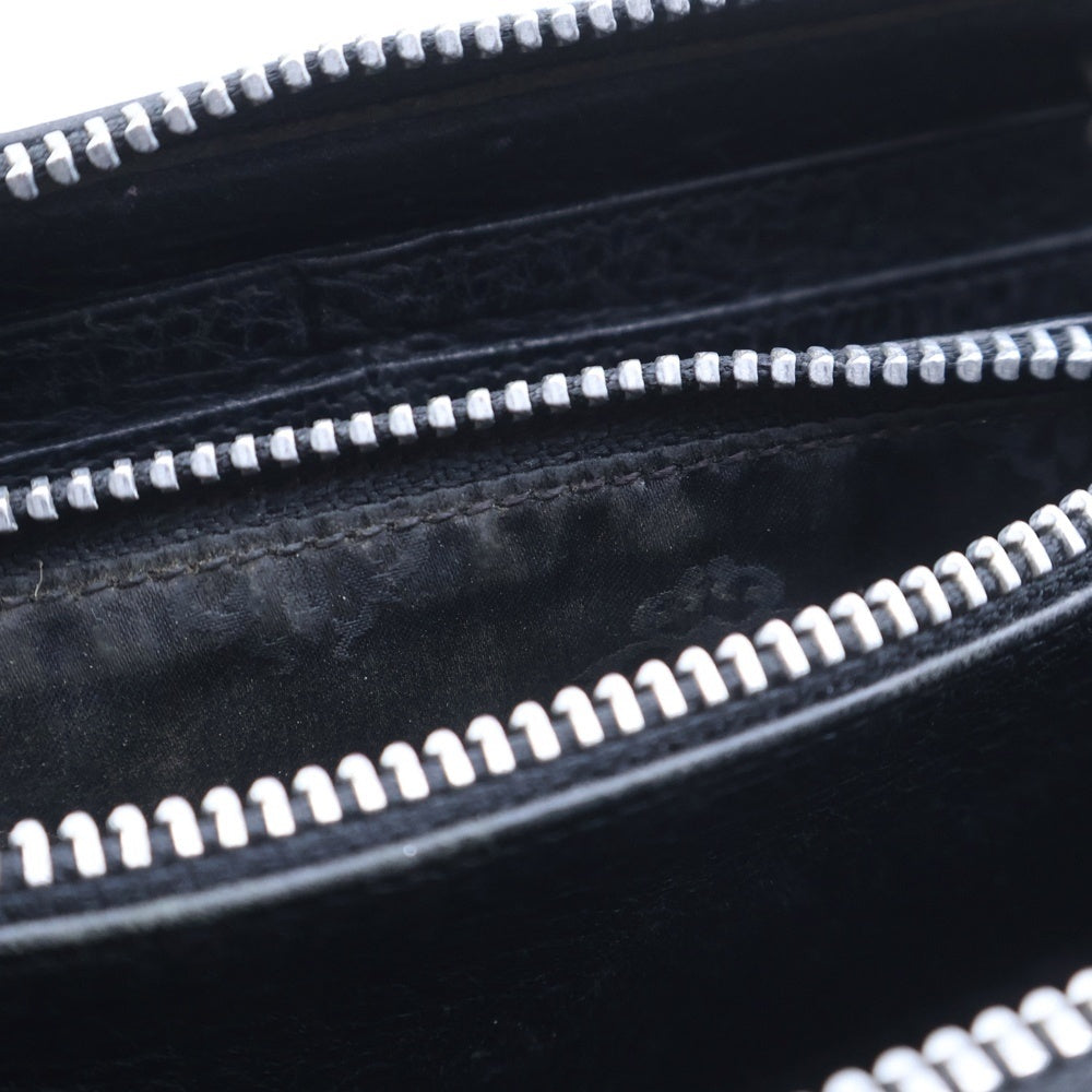 CHROME HEARTS(クロムハーツ) REC F ZIP 3クロス ラウンドジップレザーウォレット 財布 ブラック BCA368