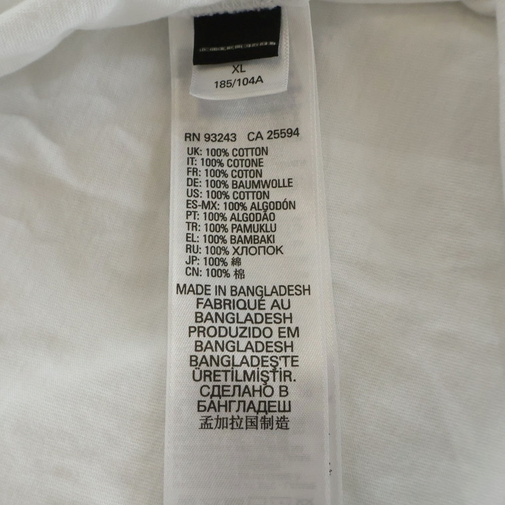 DIESEL(ディーゼル) パイル地 Dロゴ クルーネック 半袖Tシャツ カットソー ホワイト 00SY7A-T