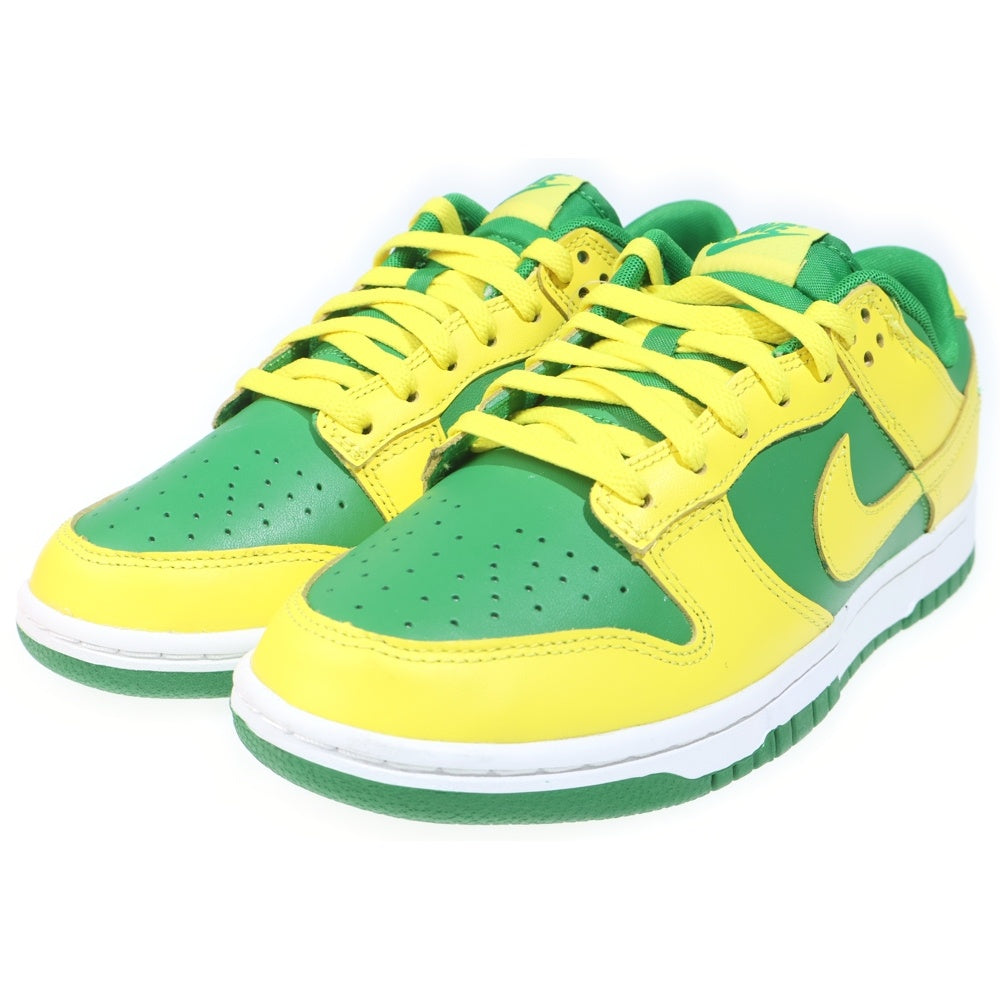 NIKE(ナイキ) DUNK LOW REVERSE BRASIL ダンク リバース ブラジル ローカットスニーカー グリーン/イエロー US8.5/26.5cm DV0833-300