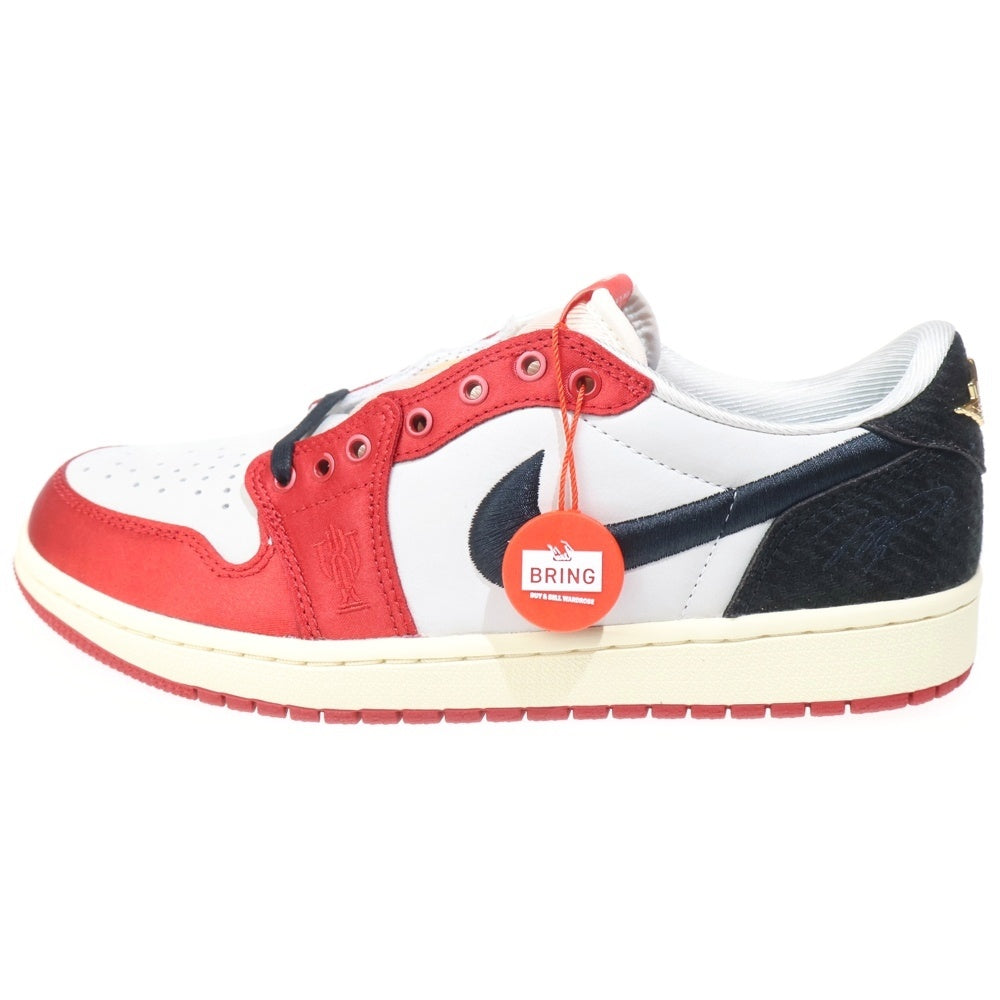 NIKE(ナイキ) ×TROPHY ROOM AIR JORDAN 1 LOW OG トロフィールーム エアジョーダン1 ローカットスニーカー レッド/ブラック US8.5/26.5cm FN0432-100