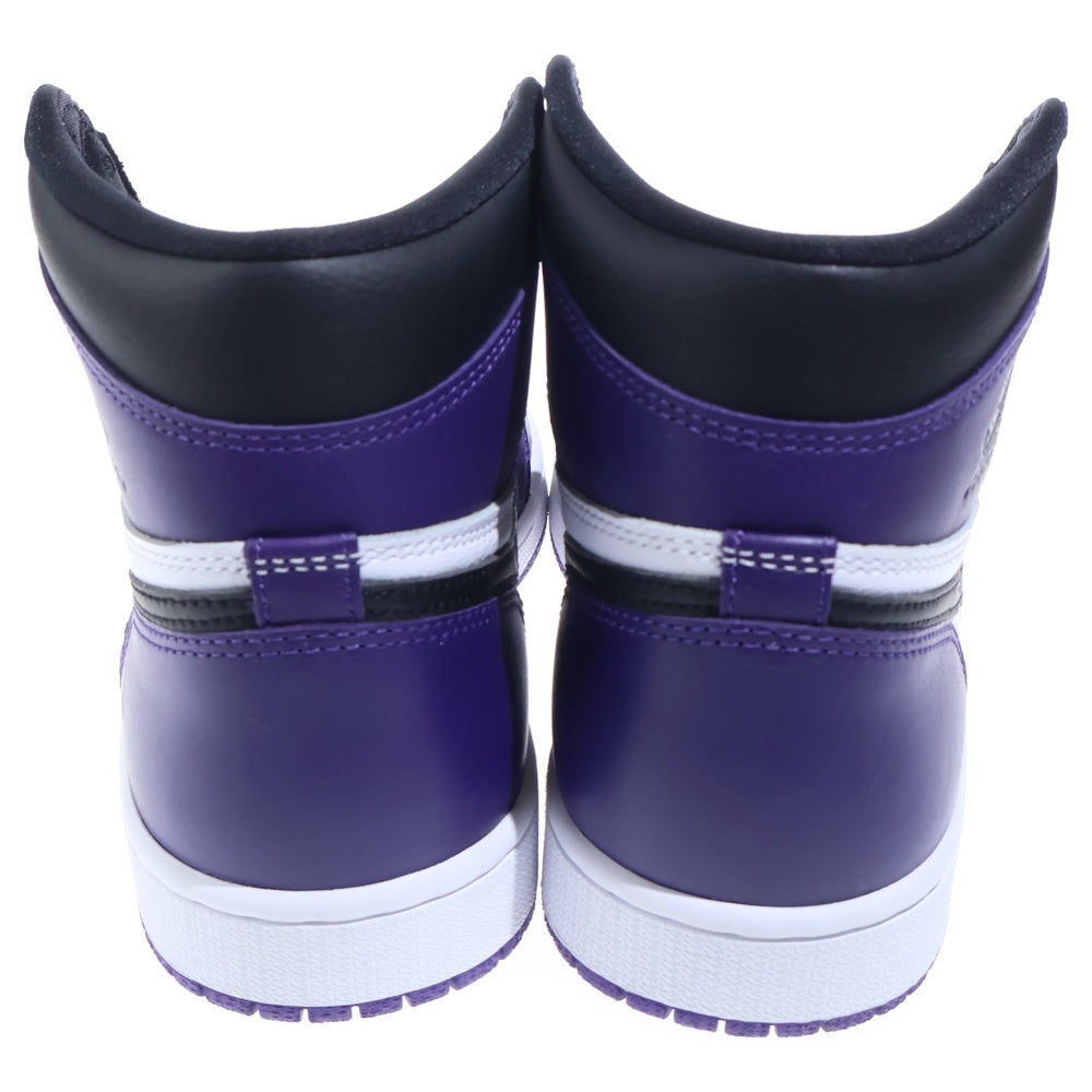 NIKE(ナイキ) AIR JORDAN 1 RETRO HIGH OG COURT PURPLE エアジョーダン1 コートパープル ハイカットスニーカー ホワイト/パープル US8.5/26.5cm 555088-500