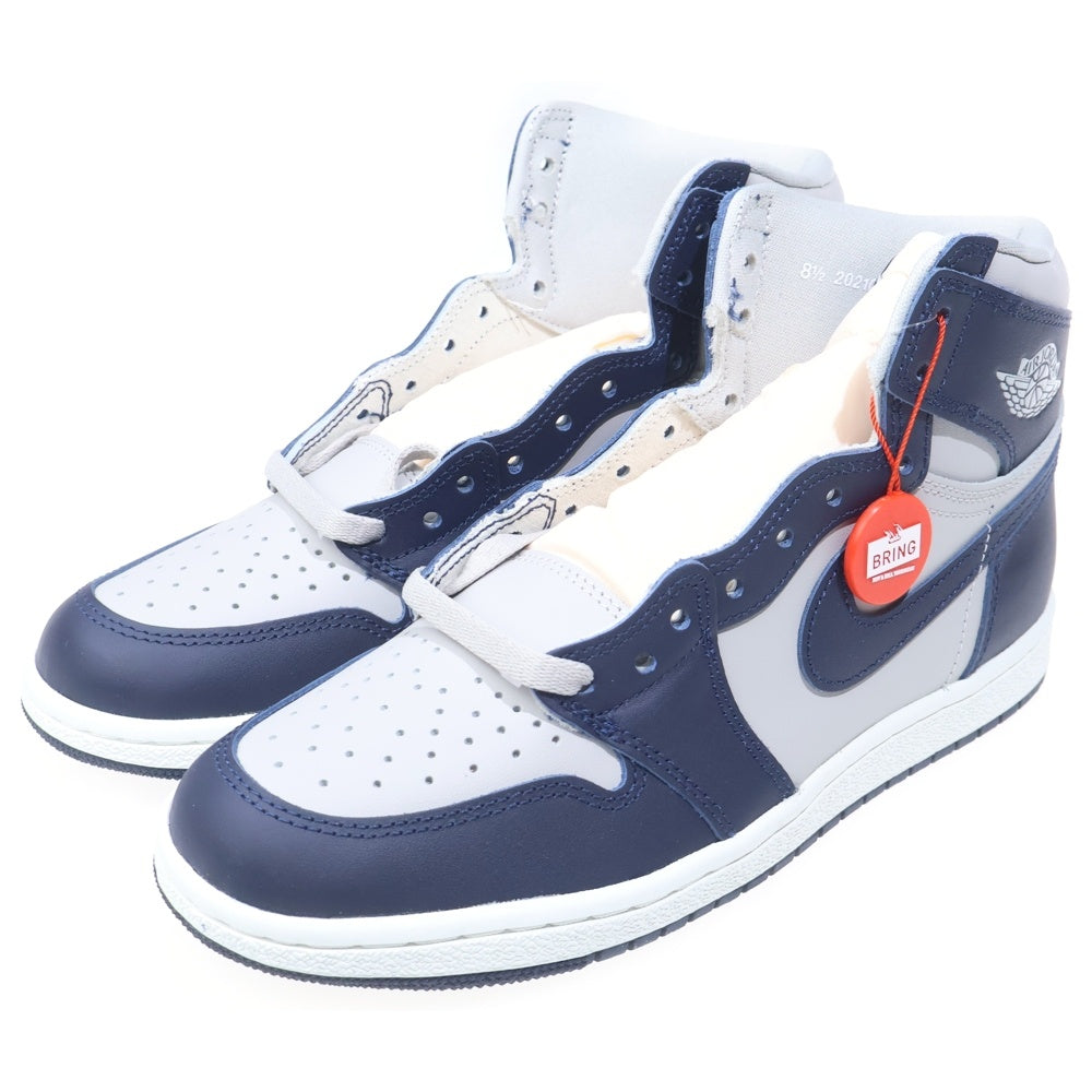 NIKE(ナイキ) AIR JORDAN 1 HIGH 85 GEORGETOWN エアジョーダン1 ジョージタウン ハイカットスニーカー ネイビー/グレー US8.5/26.5cm BQ4422-400