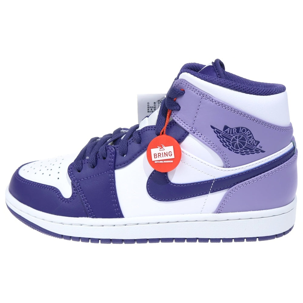 NIKE(ナイキ) AIR JORDAN 1 MID SKY J PURPLE エアジョーダン1 ミッドカットスニーカー スカイパープル ホワイト/パープル US8.5/26.5cm DQ8426-515