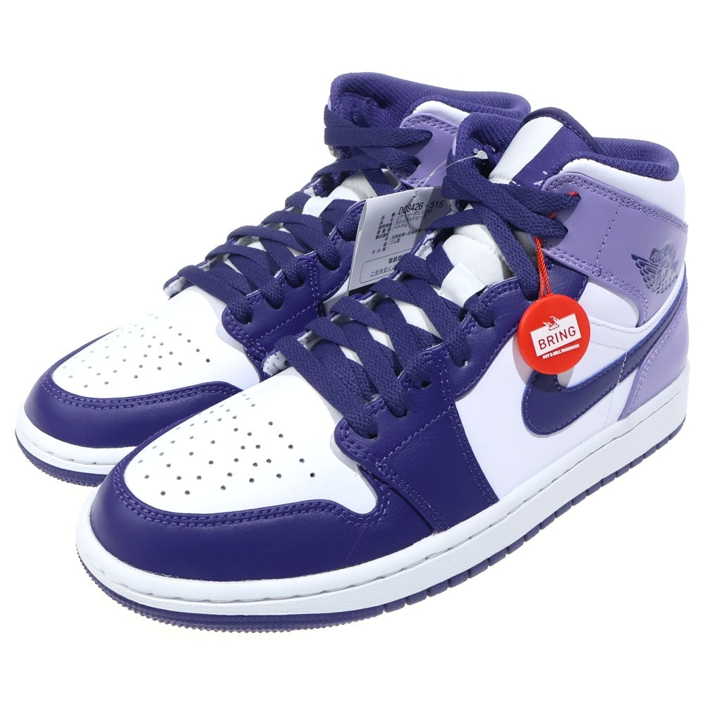 NIKE(ナイキ) AIR JORDAN 1 MID SKY J PURPLE エアジョーダン1 ミッドカットスニーカー スカイパープル ホワイト/パープル US8.5/26.5cm DQ8426-515