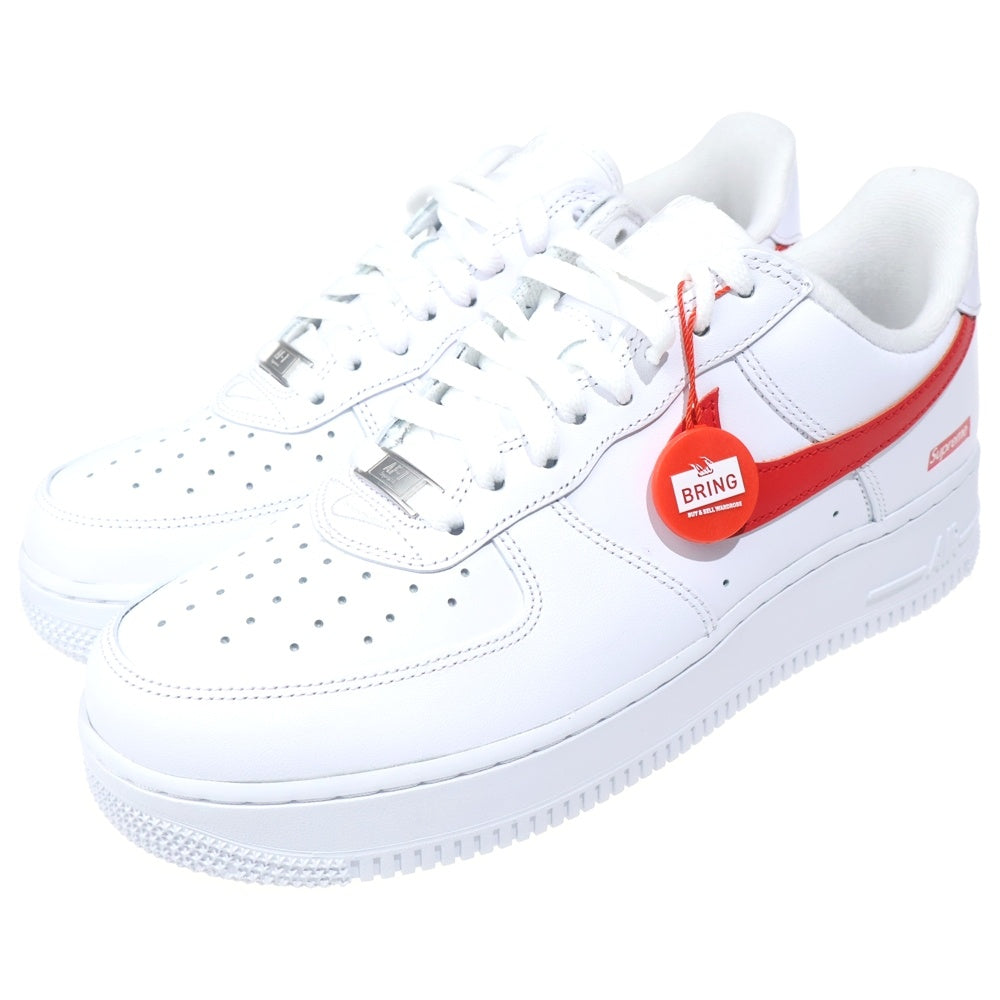 SUPREME(シュプリーム) ×NIKE AIR FORCE 1 LOW CHINA EXCLUSIVE ナイキ エアフォース1 ロー チャイナ エクスクルーシブ ローカットスニーカー ホワイト/レッド US9/27cm CU9225-101