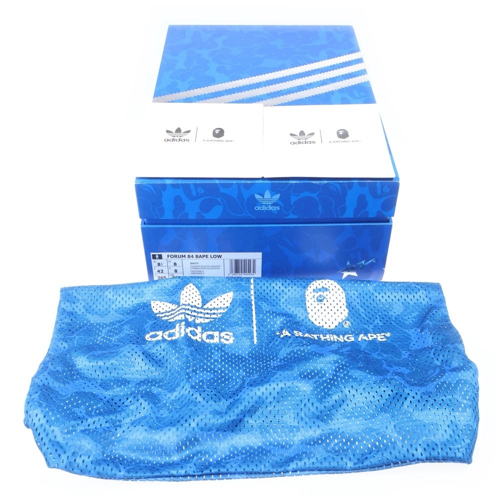 adidas(アディダス) ×A BATHING APE FORUM 84 LOW 30TH ANNIVERSARY フォーラム84 アベイシングエイプ ローカットスニーカー マルチカラー US8.5/26.5cm ID4771